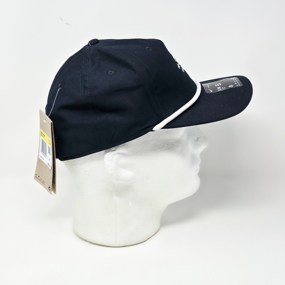 Nike Pro Golf Training Unstructured Strapback S/M Rope Hat IB8543-010 Black Cap - Picture 4 of 9
